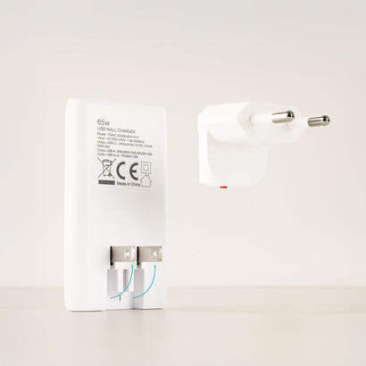 cargador-pared-gan-usb-cpdusb-aqc-65w-blanco