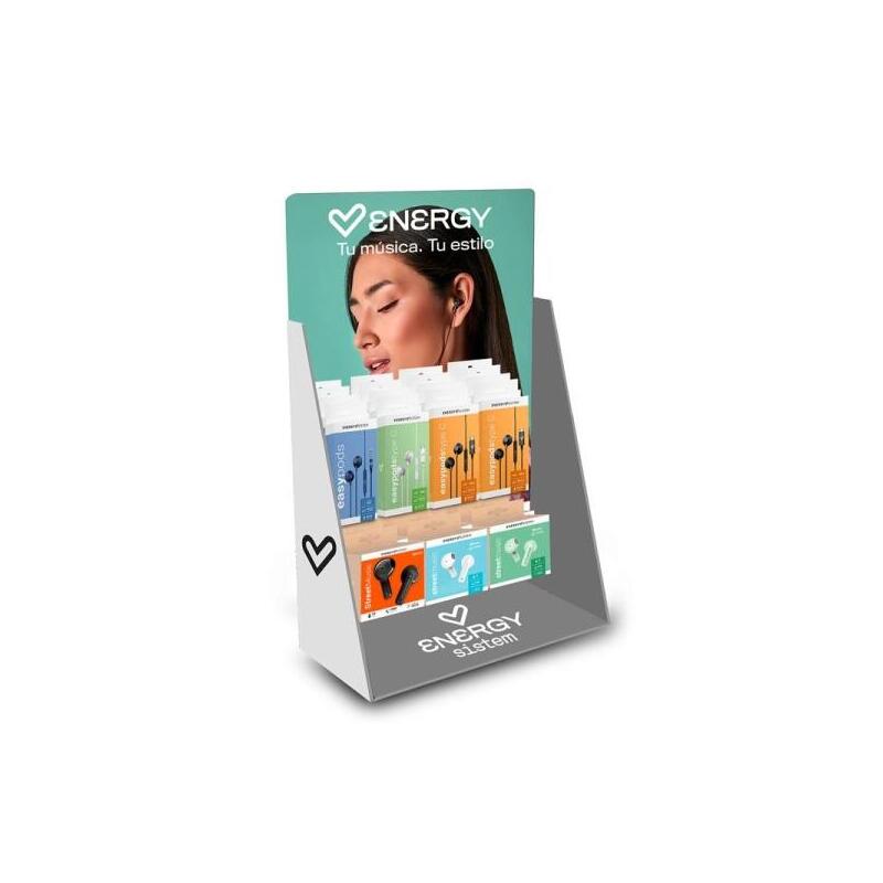 auriculares-energy-sistem-pack-y-altavoces-expositor-streetmusic-easypods-pocket-radio-y-streetplay