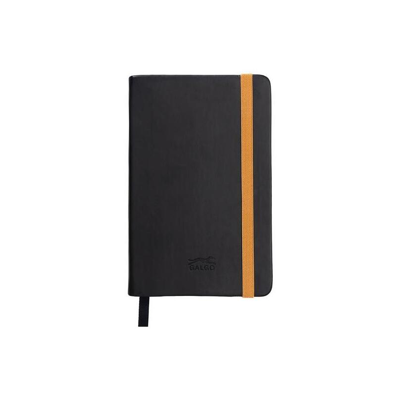 galgo-cuaderno-de-notas-a6-80h-liso-tapa-dura-negro