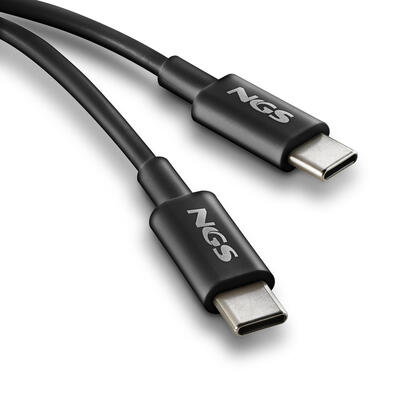 cable-usb-20-tipo-c-ngs-zyro-60w-1-usb-tipo-c-macho-usb-tipo-c-macho-hasta-60w-480mbps-1m-negro