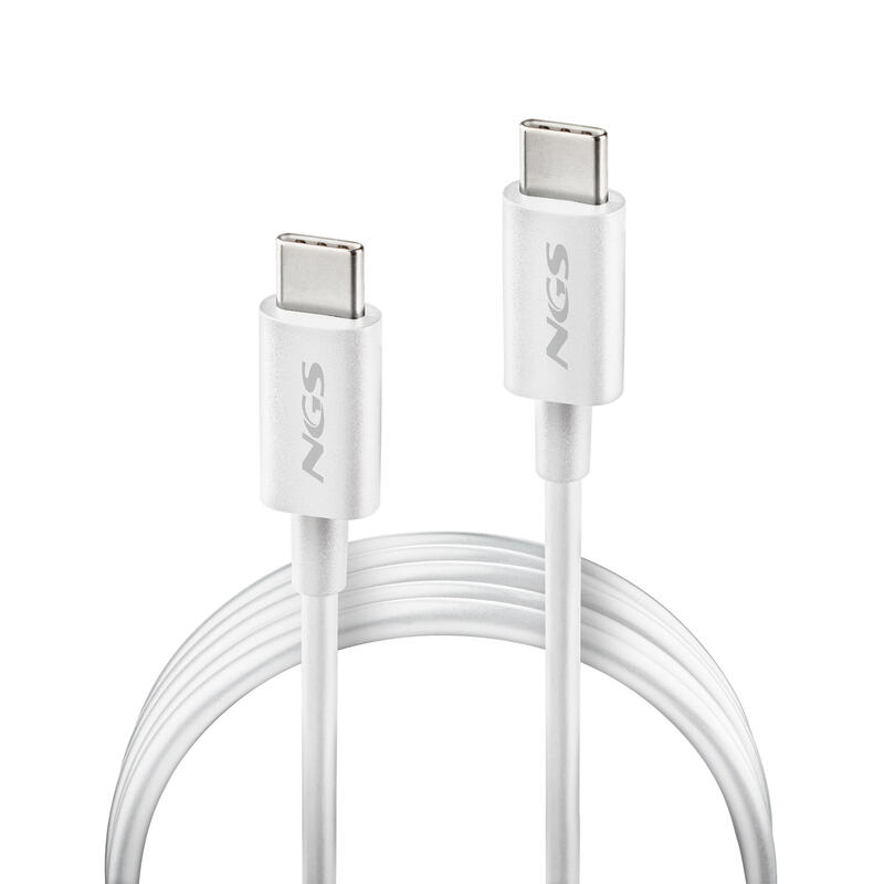cable-usb-20-tipo-c-ngs-zyro-60w-1-usb-tipo-c-macho-usb-tipo-c-macho-hasta-60w-480mbps-1m-blanco