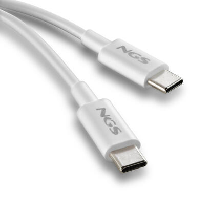 cable-usb-20-tipo-c-ngs-zyro-60w-1-usb-tipo-c-macho-usb-tipo-c-macho-hasta-60w-480mbps-1m-blanco