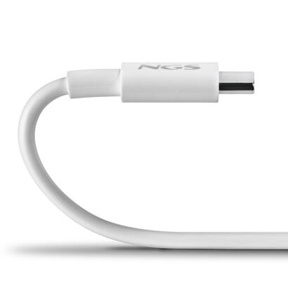 cable-usb-20-tipo-c-ngs-zyro-60w-1-usb-tipo-c-macho-usb-tipo-c-macho-hasta-60w-480mbps-1m-blanco