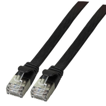 efb-rj45-flachcable-de-red-u-ftp-cat6a-pvc-3m-negro