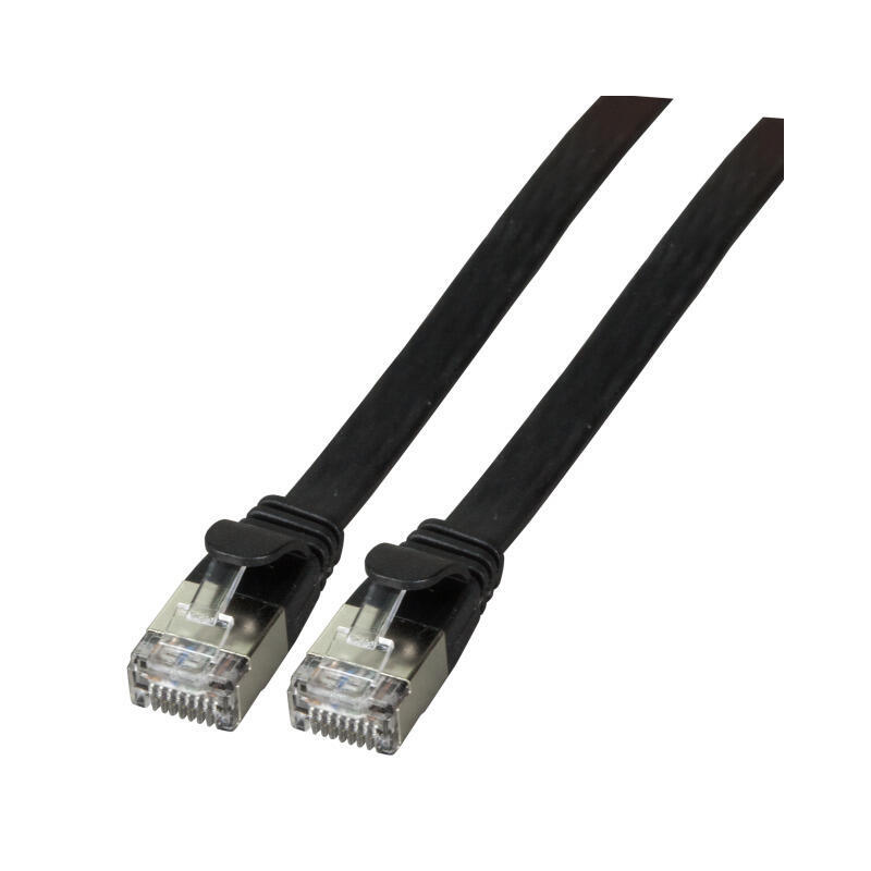 efb-rj45-flachcable-de-red-u-ftp-cat6a-pvc-3m-negro