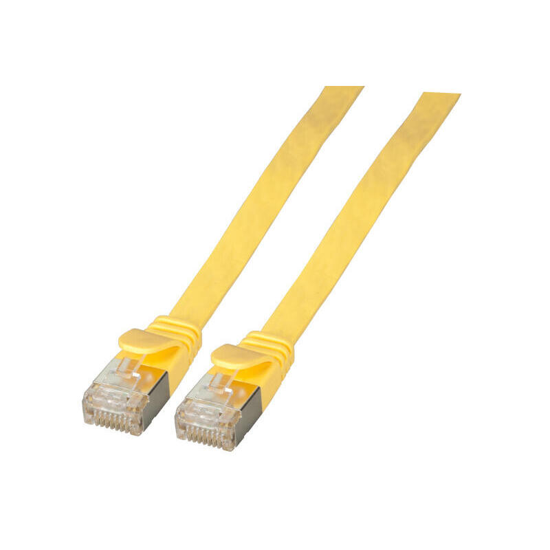 efb-rj45-flachcable-de-red-u-ftp-cat6a-pvc-3m-amarillo