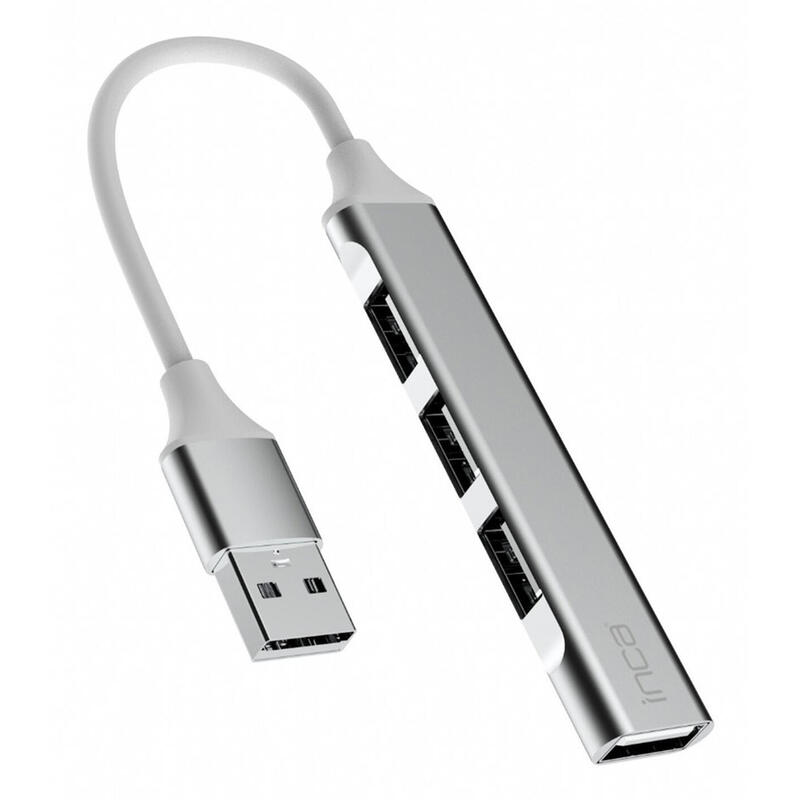 hub-inca-iusb-4tux-de-interfaz-usb-20-type-a-5000-mbits-plata-blanco