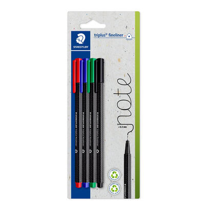 staedtler-334-s-bk4-rotulador-de-punta-fina-ultrafino-negro-azul-verde-rojo-4-piezas