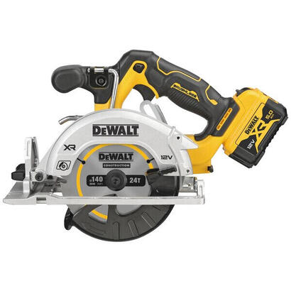 sierra-dewalt-dcs512p2-qw-circular-portatil-14-cm-negro-amarillo-3600-rpm