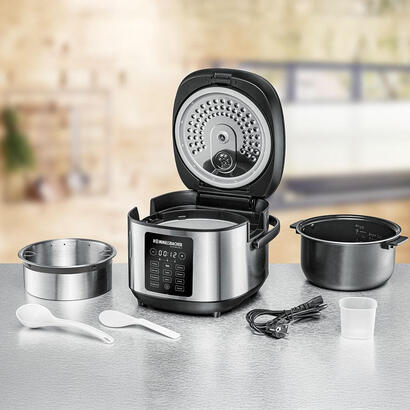 arrocera-rommelsbacher-mrk-650-3-l-600-w-acero-inoxidable