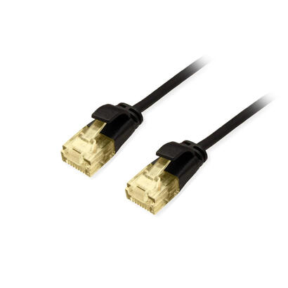 equip-cable-de-red-cat6a-slim-u-utp-2xrj45-015m-negro-lszh
