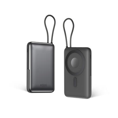 ksix-bpb10pd22intsg-gris-powerbank-10000-mah-compatible-carga-magnetica-apple-y-applewatch