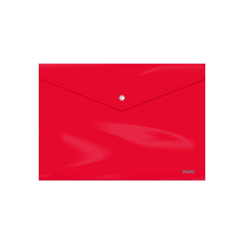 dohe-sobre-portadocumentos-folio-cierre-de-broche-polipropileno-cristal-opaco-200-micras-rojo
