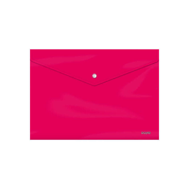 dohe-sobre-portadocumentos-folio-cierre-de-broche-polipropileno-cristal-opaco-200-micras-fucsia