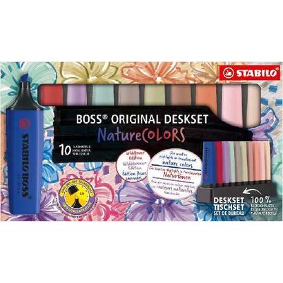 stabilo-boss-naturecolors-pack-de-10-marcadores-con-base-para-escritorio-incluye-los-4-nuevos-colores-wildflower-