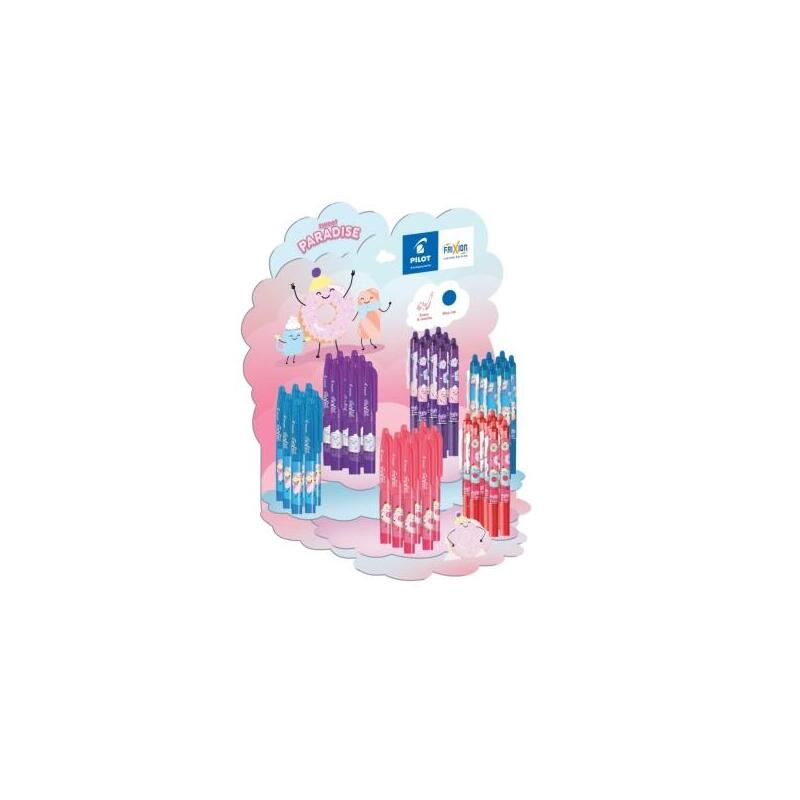pilot-sweet-paradise-expositor-de-24-boligrafos-frixion-ball-24-boligrafos-frixion-ball-clicker-borrables-