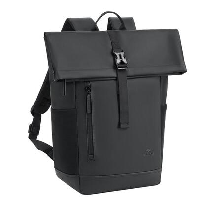 rivacase-7826-eden-rucksack-14-eco-schwarz-roll-top