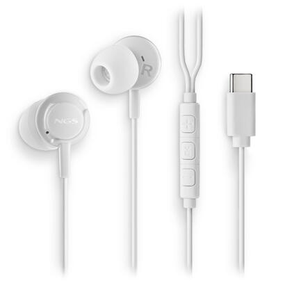 auriculares-intrauditivos-ngs-cross-step-con-microfono-usb-tipo-c-blancos