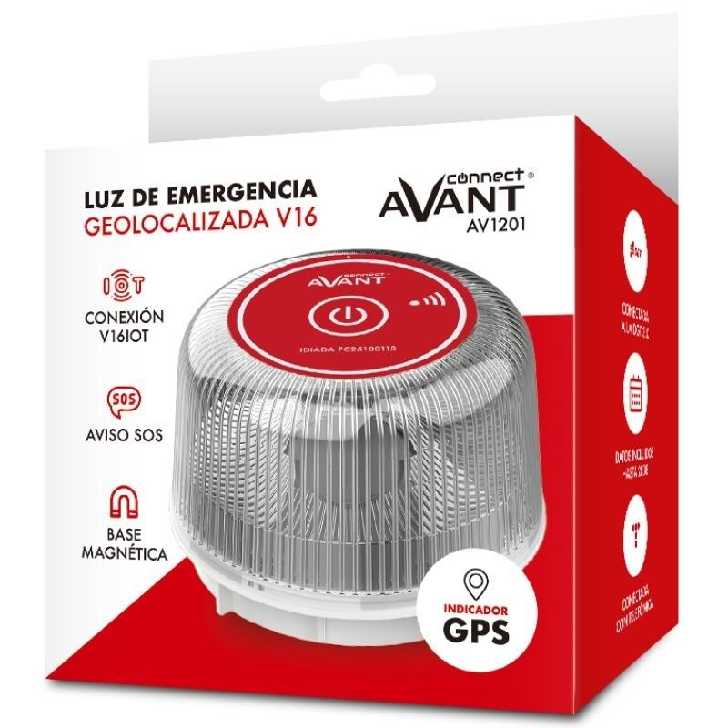 luz-baliza-de-emergencia-para-coche-avant-v16-connected-av1201-homologada-base-imantada-geolocalizable-funciona-a-pilas