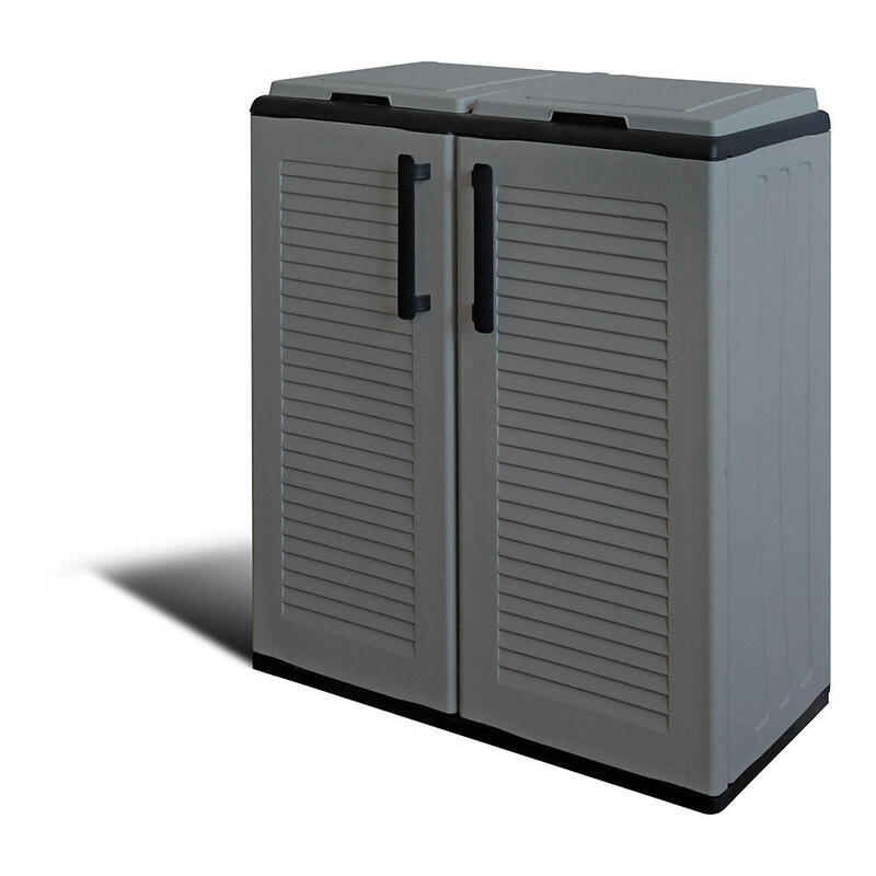 armario-bajo-linea-eco-easy-con-reciclaje-selectivo-de-2-tapas-polipropileno-gris-oscuro-68-x-37-x-84-cm