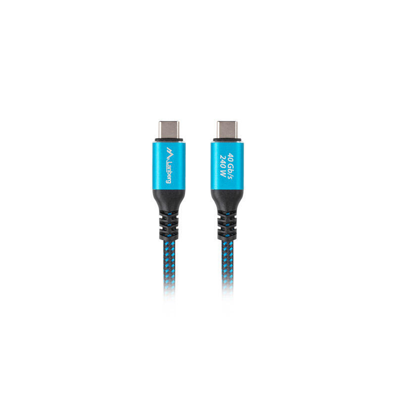 cable-lanberg-usb-c-m-m-40-05m-240w-8k-60hz-black-blue