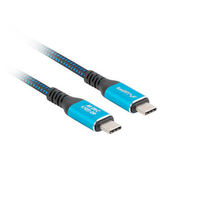 cable-lanberg-usb-c-m-m-40-05m-240w-8k-60hz-black-blue