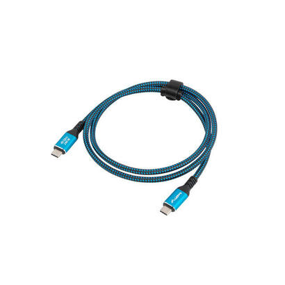 cable-lanberg-usb-c-m-m-40-05m-240w-8k-60hz-black-blue