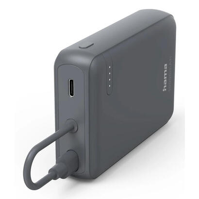 powerbank-hama-power-pack-10000-mah-2xusb-c-indicador-de-carga-cable-integrado-antracita