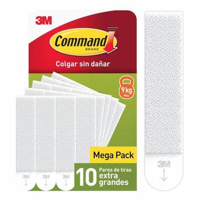 command-pack-de-20-tiras-adhesivas-para-colgar-cuadros-10-pares-xl-blanco