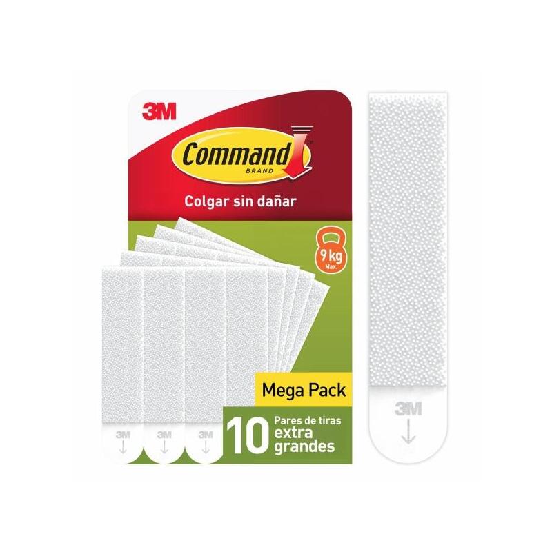 command-pack-de-20-tiras-adhesivas-para-colgar-cuadros-10-pares-xl-blanco