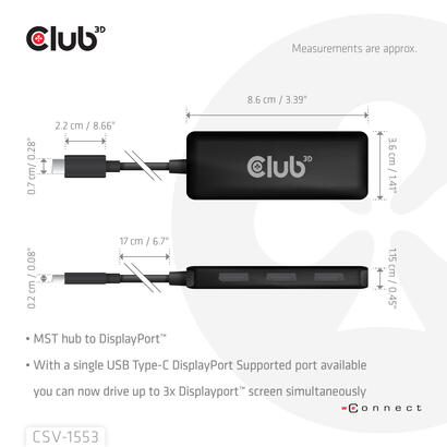 club3d-mm-hub-usb-32-typ-c-3x-dp-4k60hz-m-h-retail