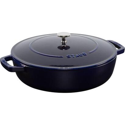 staub-brater-chistera-28-cm-dunkelblau-gusseisen