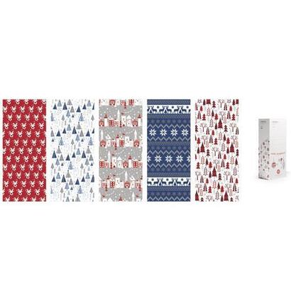 wonder-papel-de-regalo-rollo-70cm-x-2m-surtido-navidad-nordic-expositor-50-ud