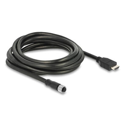delock-m12-cable-a-kodiert-17-pin-hembra-a-hdmi-macho-3-m-negro