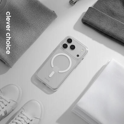 crong-clear-mag-cover-funda-para-iphone-17-pro-16-cm-63-transparente