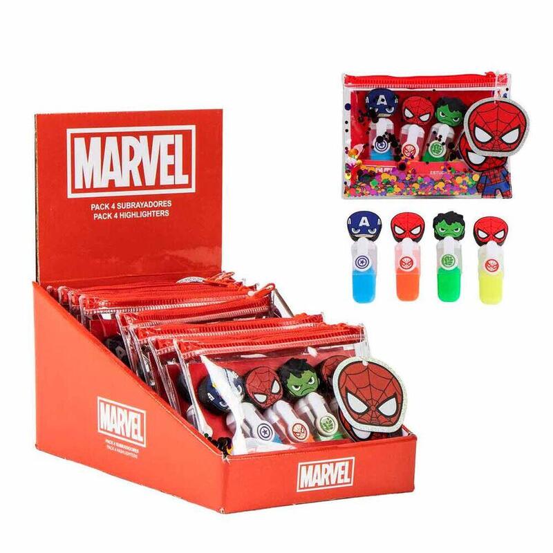 pack-de-12-unidades-set-4-subrayadores-los-vengadores-avengers-marvel-surtido