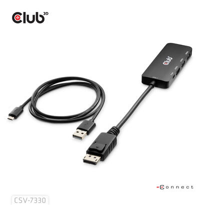 club3d-csv-7330-hub-de-interfaz-135-mbits-negro