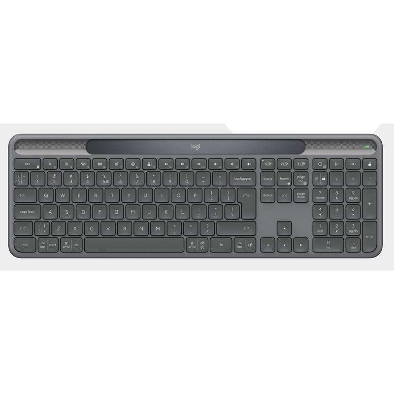 logitech-signature-slim-solar-k980-for-business-teclado-universal-rf-wireless-bluetooth-qwertz-aleman-grafito