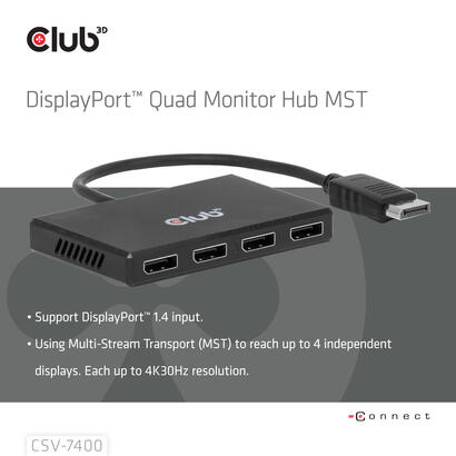 club3d-csv-7400-divisor-de-video-4x-displayport