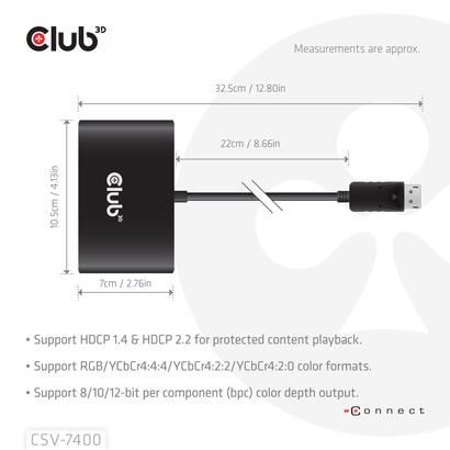 club3d-multi-mreaming-transport-hub-1xdp-4xdp-4k30hz