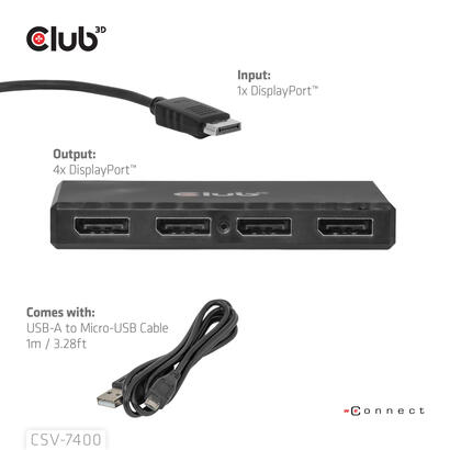 club3d-csv-7400-divisor-de-video-4x-displayport