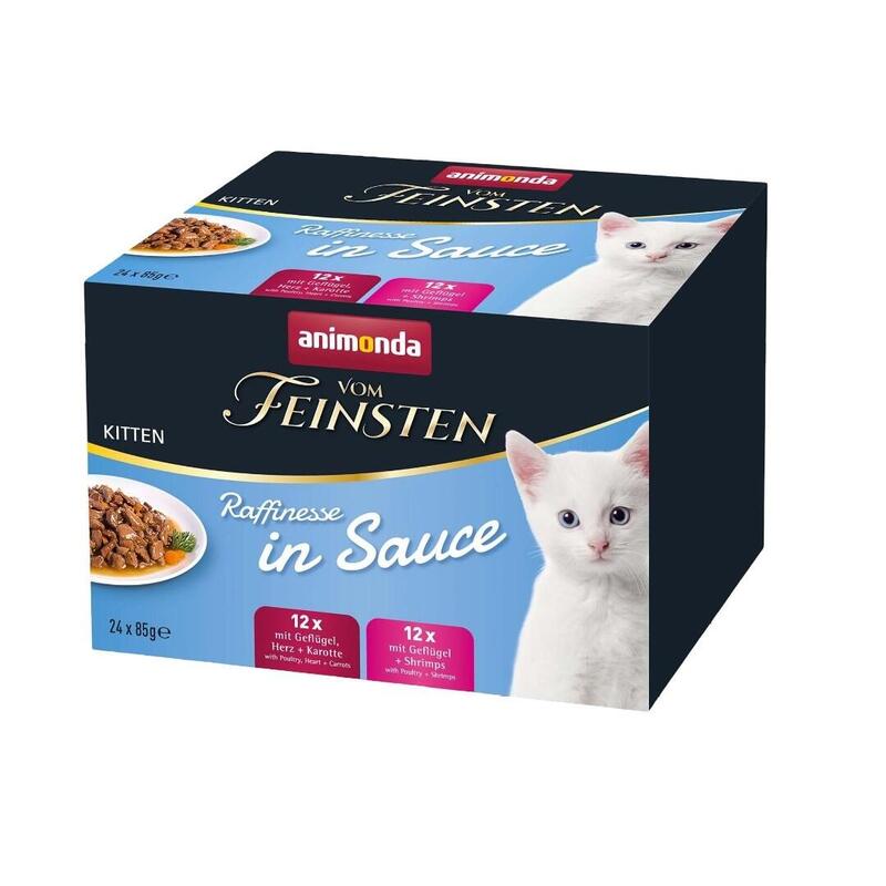 comida-humeda-para-gatos-animonda-vom-feinsten-kitten-raffinesse-in-sauce-24x85g