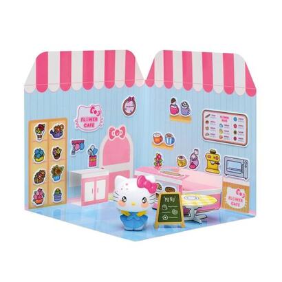 comansi-sticker-house-hello-kitty-flower-cafea-incluye-figura-stickers-lavables-escenario-adorable-juego