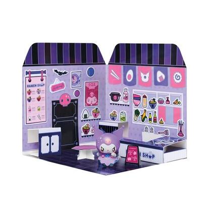 comansi-sticker-house-kuromi-ramen-shop-incluye-figura-stickers-lavables-escenario-adorable-juego-creativo
