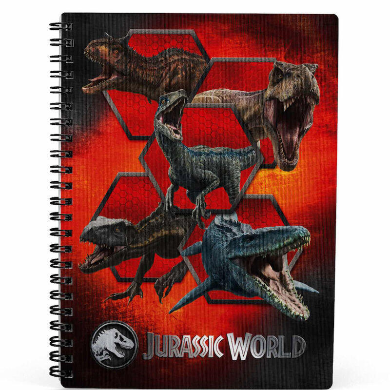 pack-de-3-unidades-cuaderno-3d-carnivorous-jurassic-world