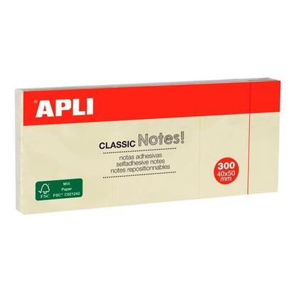 pack-de-12-unidades-apli-bloc-notas-adhesivas-classic-reposicionables-blocs-de-100h-40x50-amarillo-blister-3-tacos-