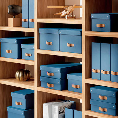 leitz-puro-storage-box-with-lid-2pcs-medium-17l-blue-recycled-card