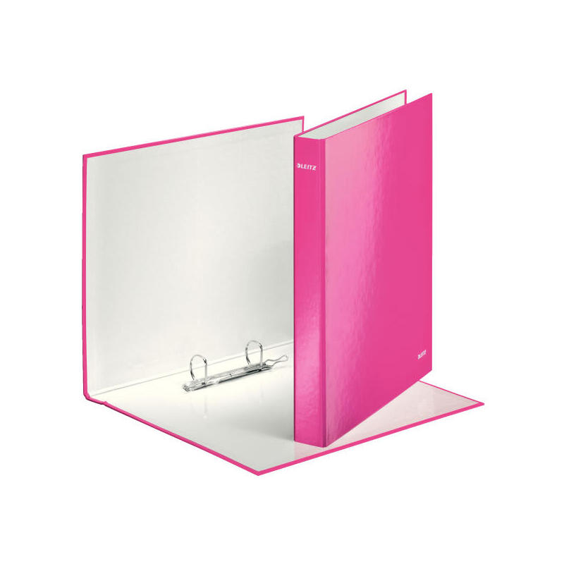 leitz-carpeta-wow-anillas-mixtas-2x25-mm-a4-carton-forrado-plastificado-fucsia
