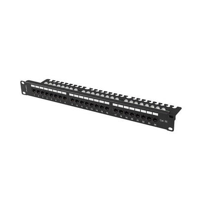 lanberg-patch-panel-24-port-1u-19-cat5e-utp-with-cable-organizer-black