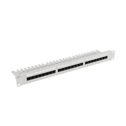 lanberg-patch-panel-24-port-1u-19-cat5e-utp-with-cable-organizer-black